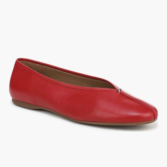 NWT Vince Ori Ballet Flat in Crimson - Picture 2 of 13